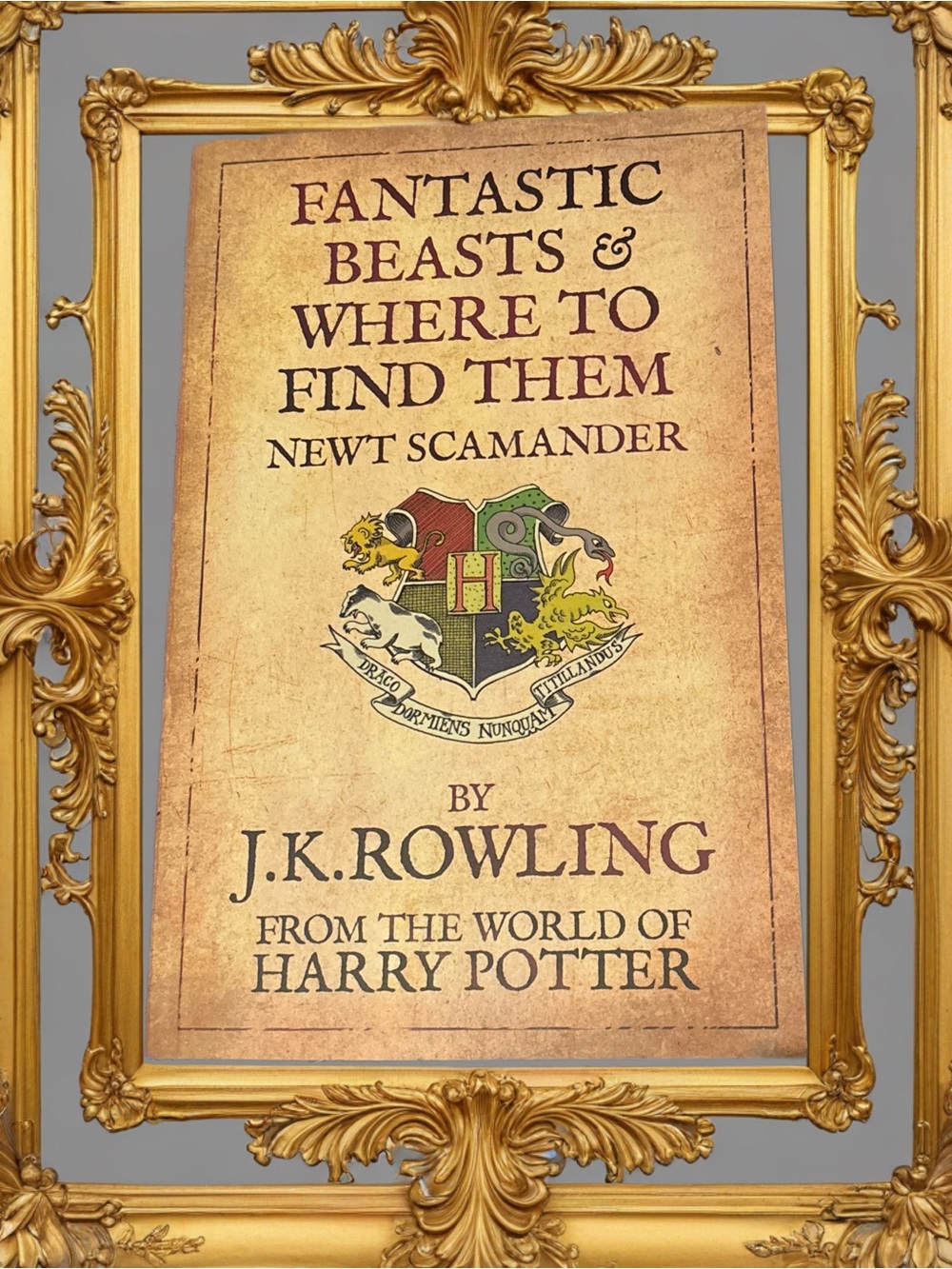 Fantastic Beasts & Where to Find Them by - Gold Cover Paperback 2001